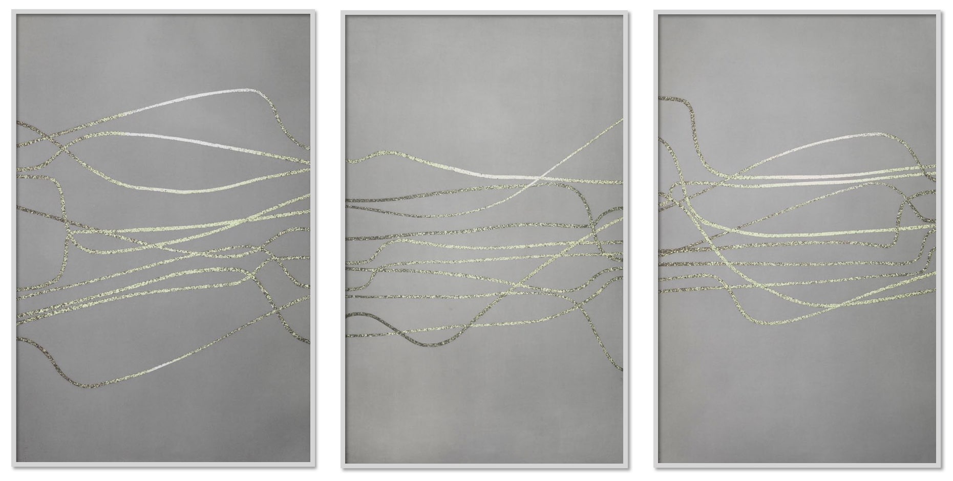 Untitled, 2007, Photogravure_triptych 2 plates of 77 x 38 cm. each Printed on Somerset 300 g. paper of 76 x 37 cm. each, Total format 76 x 120 cm., Edition of 11 - Installation View by Tom Bell
