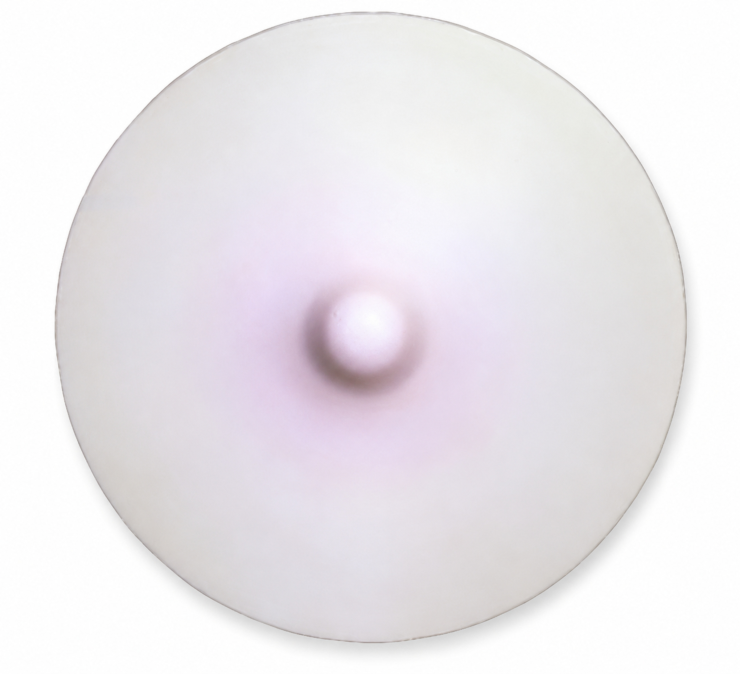 Untitled, 2002, Cast Resin. 18" round x 3.5" (46cm round x 9cm) projection. Unique. - Sculpture by Tom Bell
