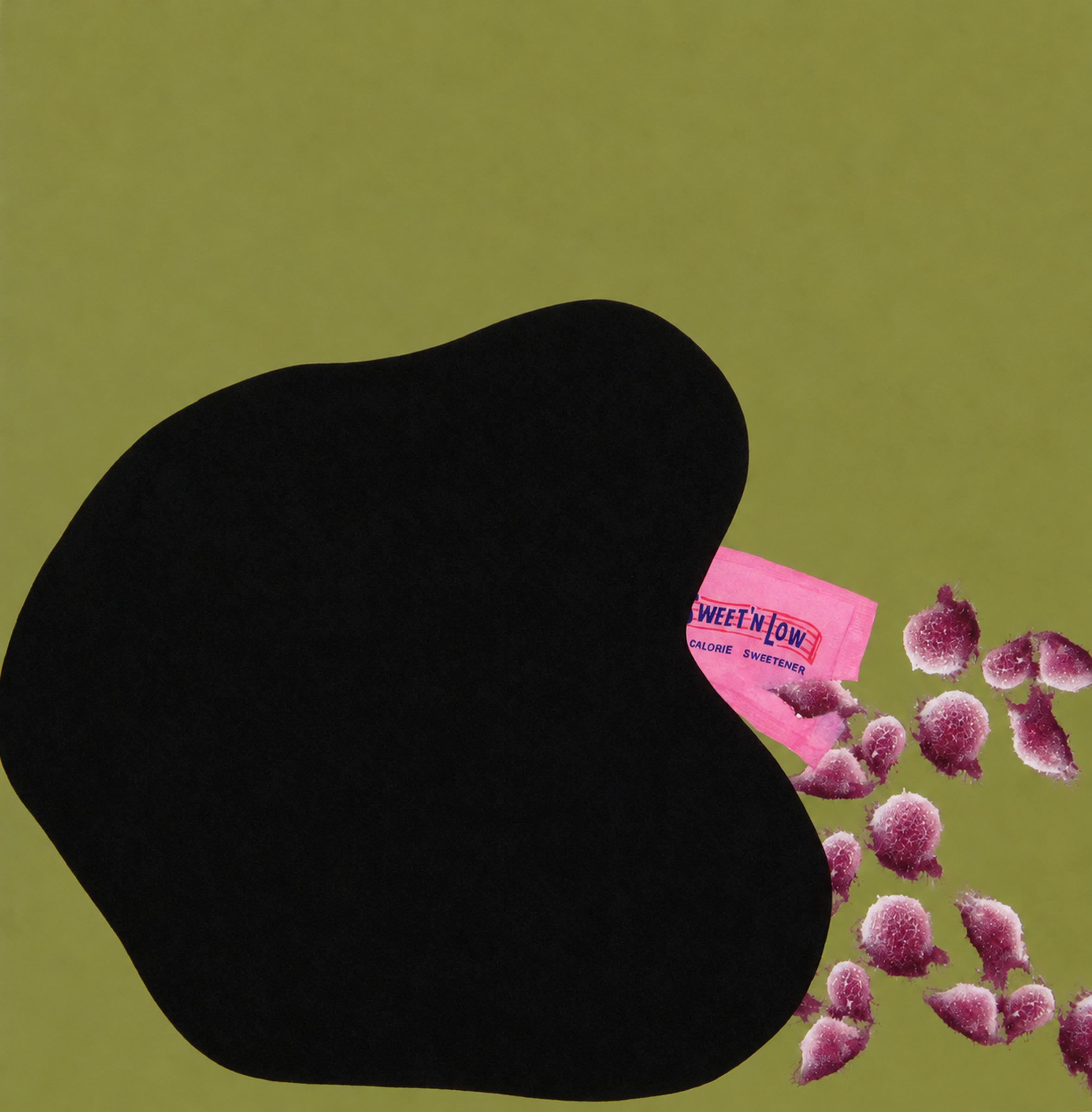 Untitled, 2012, Print and Acrylic Paint, Paper Size 45x45cm, Edition of 2 - Works on Paper by Tom Bell